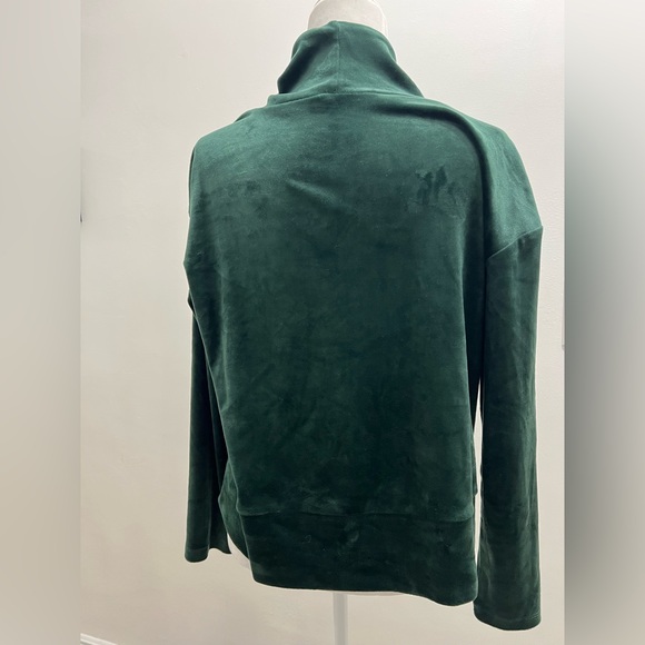 RBX green velvet long sleeve cowl neck sweater - Medium EUC - Picture 3 of 4